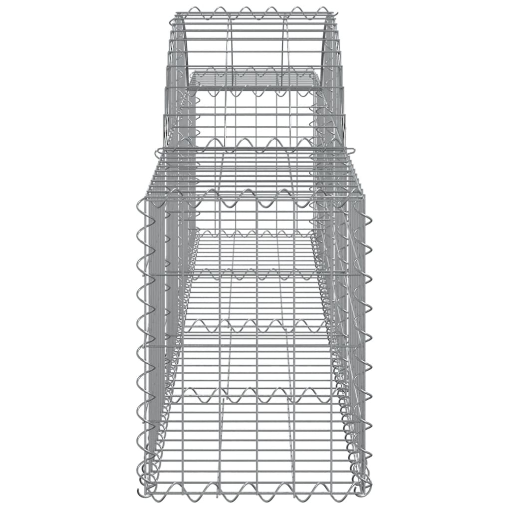 Cesti Gabbioni ad Arco 11 pz 200x30x40/60 cm Ferro Zincato | homemem39