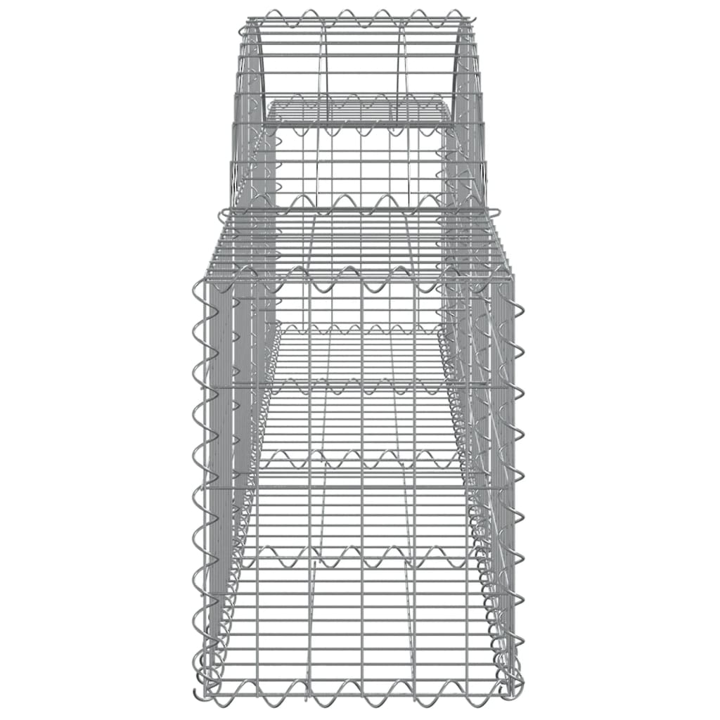 Cesti Gabbioni ad Arco 12 pz 200x30x40/60 cm Ferro Zincato | homemem39