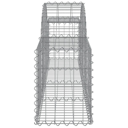 Cesti Gabbioni ad Arco 12 pz 200x30x40/60 cm Ferro Zincato | homemem39