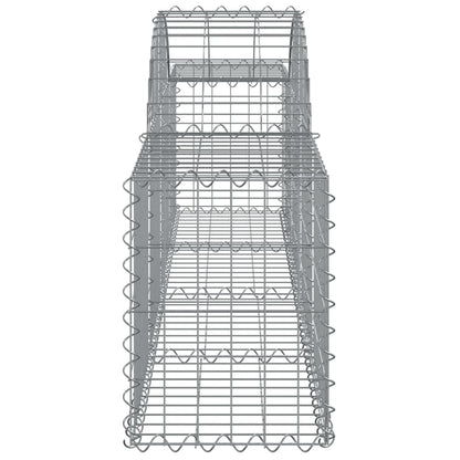 Cesti Gabbioni ad Arco 14 pz 200x30x40/60 cm Ferro Zincato | homemem39