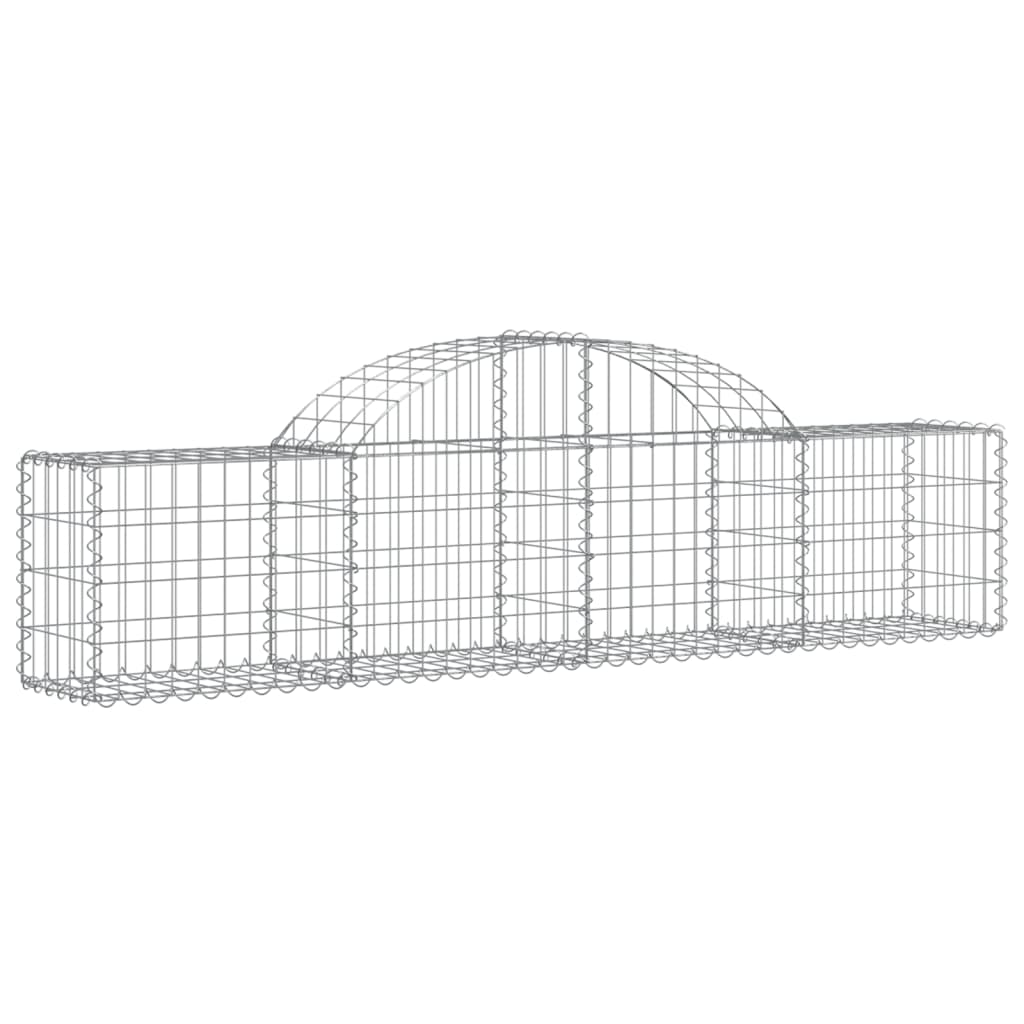 Cesti Gabbioni ad Arco 15 pz 200x30x40/60 cm Ferro Zincato | homemem39