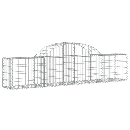 Cesti Gabbioni ad Arco 15 pz 200x30x40/60 cm Ferro Zincato | homemem39