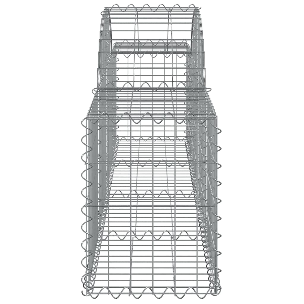 Cesti Gabbioni ad Arco 15 pz 200x30x40/60 cm Ferro Zincato | homemem39