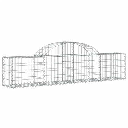 Cesti Gabbioni ad Arco 20 pz 200x30x40/60 cm Ferro Zincato | homemem39