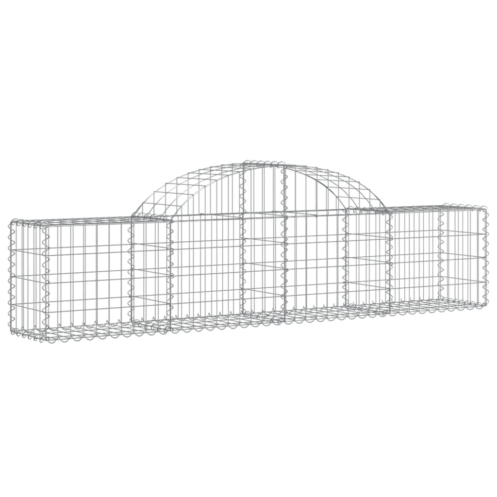 Cesti Gabbioni ad Arco 25 pz 200x30x40/60 cm Ferro Zincato | homemem39