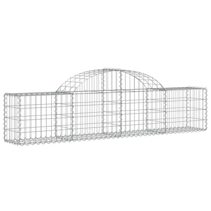 Cesti Gabbioni ad Arco 25 pz 200x30x40/60 cm Ferro Zincato | homemem39