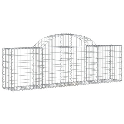 Cesti Gabbioni ad Arco 18 pz 200x30x60/80 cm Ferro Zincato | homemem39