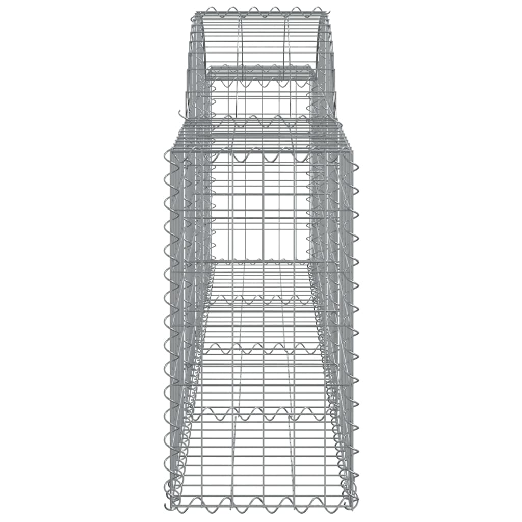 Cesti Gabbioni ad Arco 18 pz 200x30x60/80 cm Ferro Zincato | homemem39