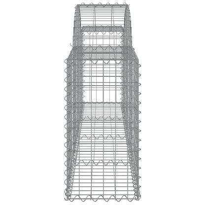 Cesti Gabbioni ad Arco 18 pz 200x30x60/80 cm Ferro Zincato | homemem39