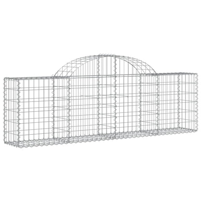 Cesti Gabbioni ad Arco 25 pz 200x30x60/80 cm Ferro Zincato | homemem39