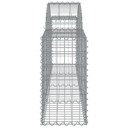 Cesti Gabbioni ad Arco 25 pz 200x30x60/80 cm Ferro Zincato | homemem39