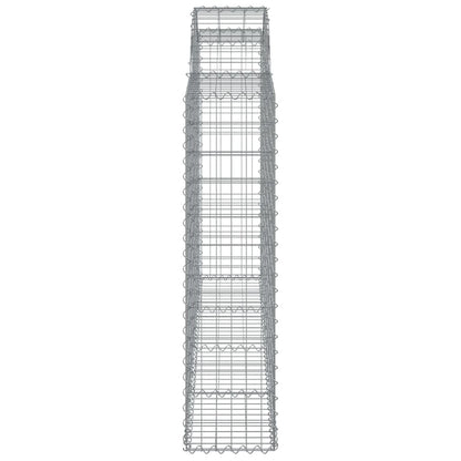 Cesti Gabbioni ad Arco 14 pz 200x30x120/140 cm Ferro Zincato | homemem39