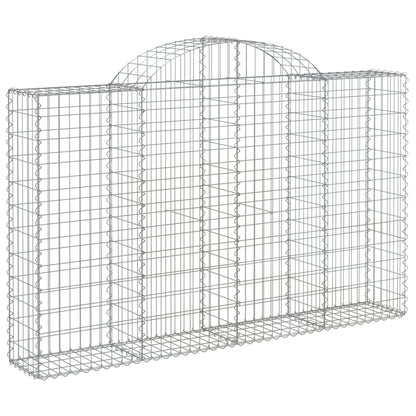 Cesti Gabbioni ad Arco 15 pz 200x30x120/140 cm Ferro Zincato | homemem39