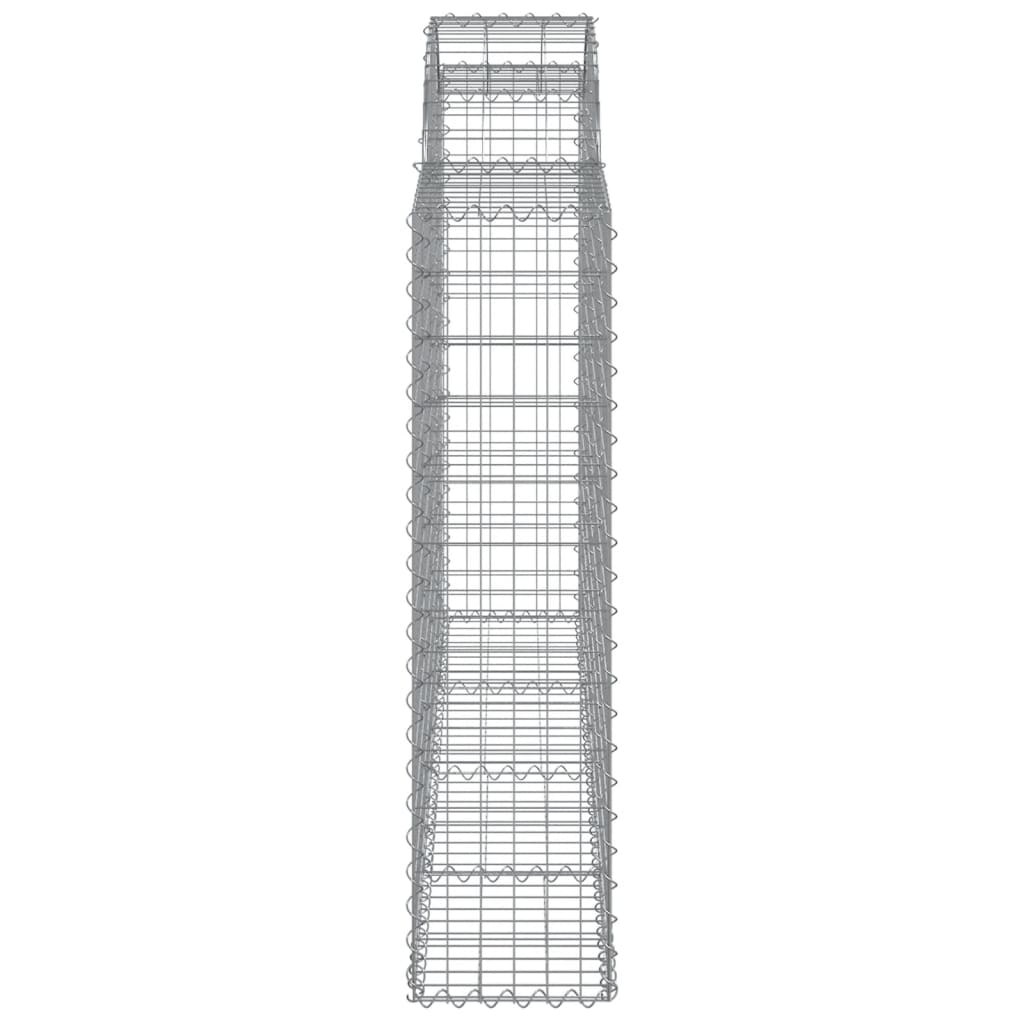 Cesti Gabbioni ad Arco 18 pz 200x30x120/140 cm Ferro Zincato | homemem39