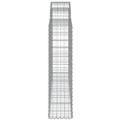 Cesti Gabbioni ad Arco 18 pz 200x30x120/140 cm Ferro Zincato | homemem39