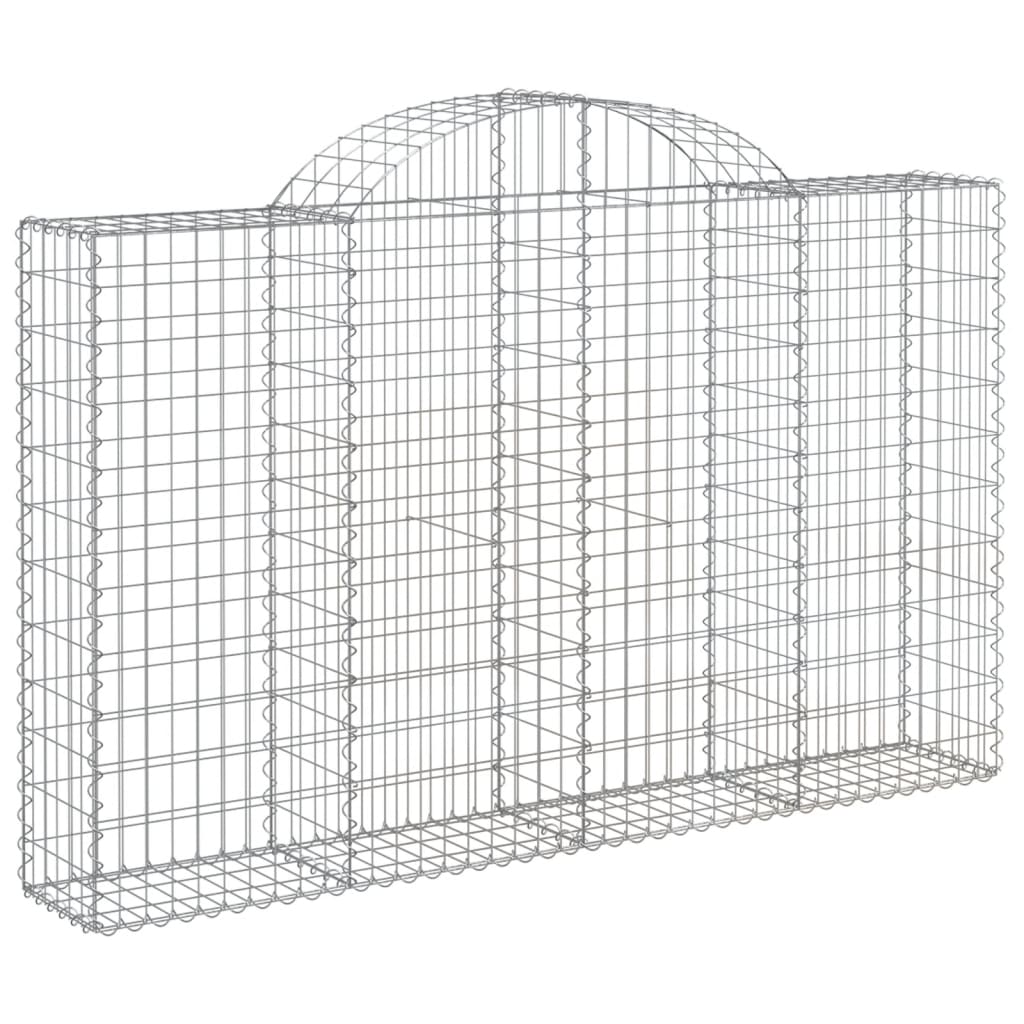 Cesti Gabbioni ad Arco 20 pz 200x30x120/140 cm Ferro Zincato | homemem39