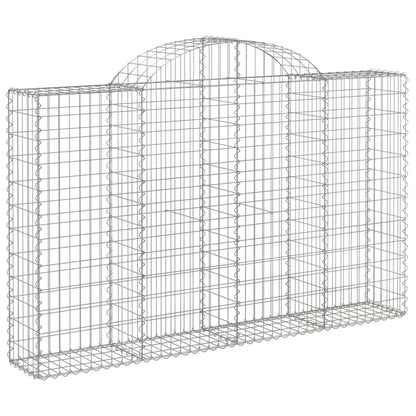 Cesti Gabbioni ad Arco 20 pz 200x30x120/140 cm Ferro Zincato | homemem39