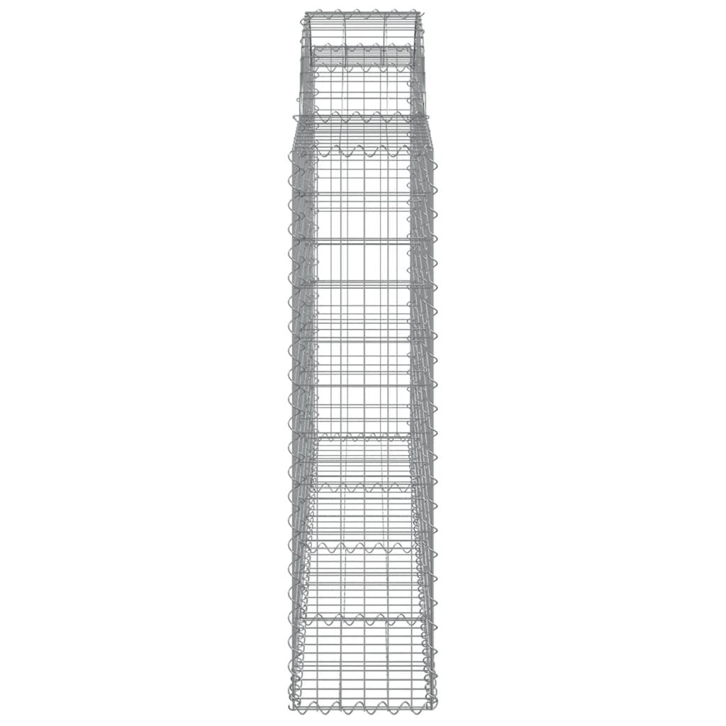 Cesti Gabbioni ad Arco 20 pz 200x30x120/140 cm Ferro Zincato | homemem39