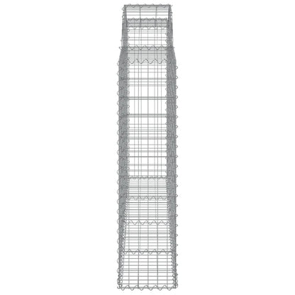 Cesti Gabbioni ad Arco 20 pz 200x30x120/140 cm Ferro Zincato | homemem39