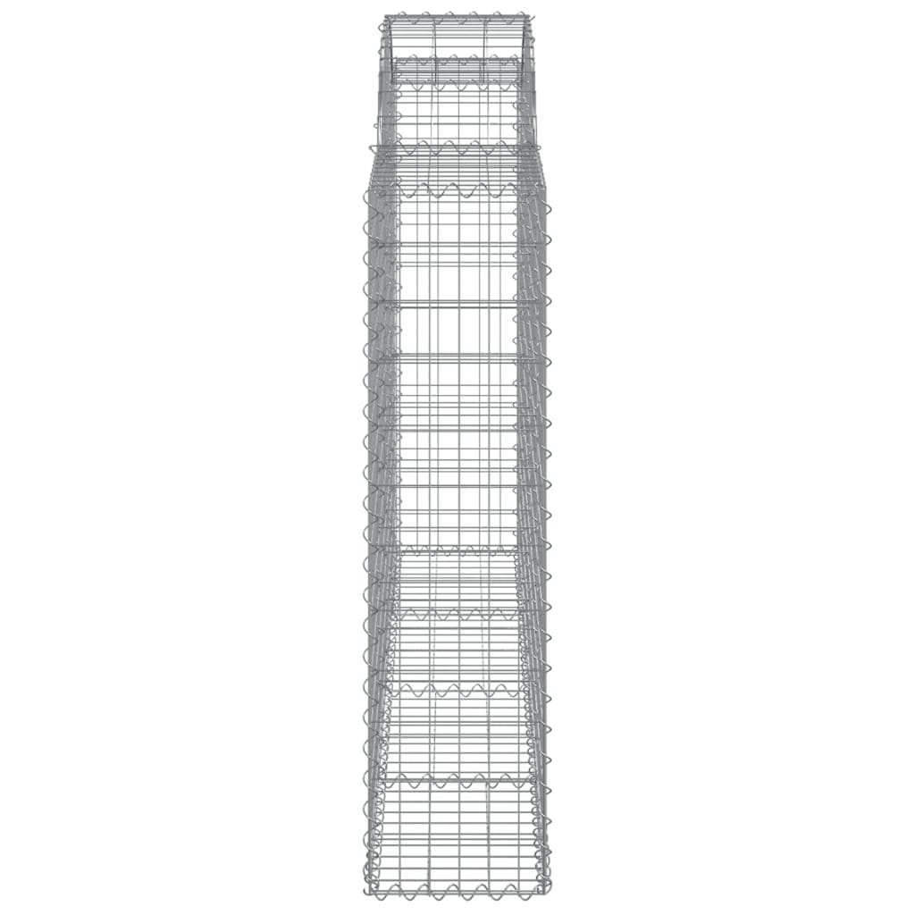 Cesti Gabbioni ad Arco 25 pz 200x30x120/140 cm Ferro Zincato | homemem39