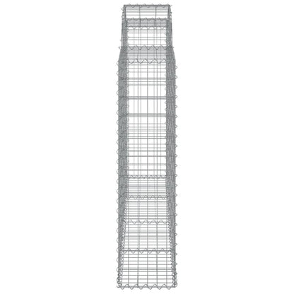 Cesti Gabbioni ad Arco 25 pz 200x30x120/140 cm Ferro Zincato | homemem39