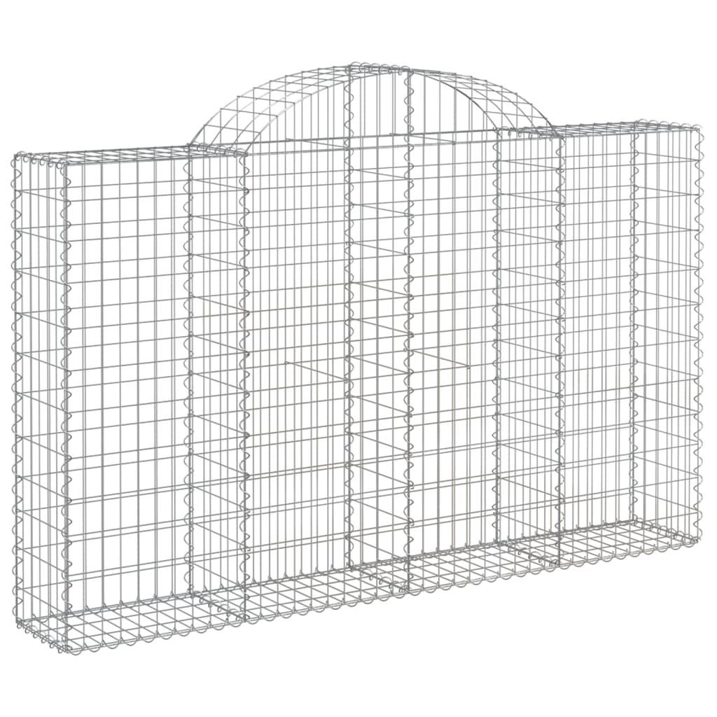 Cesti Gabbioni ad Arco 30 pz 200x30x120/140 cm Ferro Zincato | homemem39