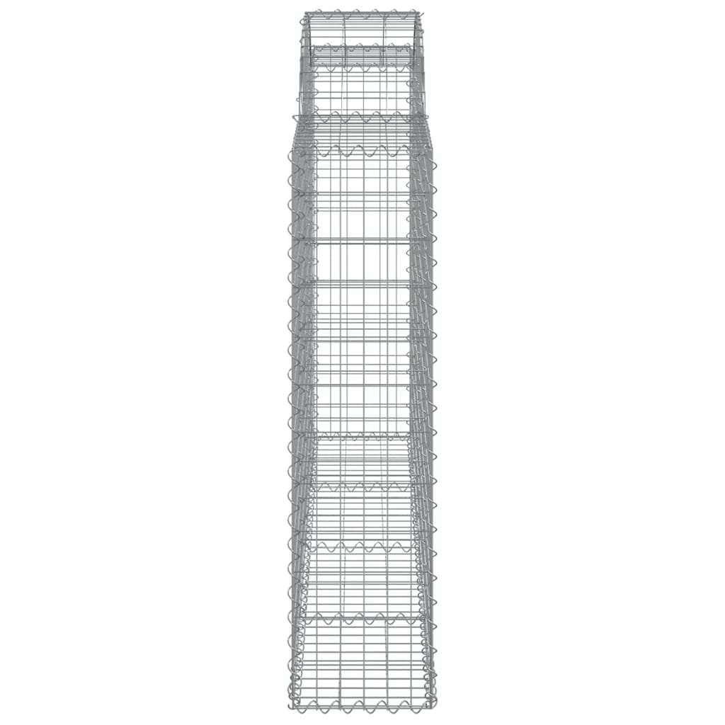 Cesti Gabbioni ad Arco 30 pz 200x30x120/140 cm Ferro Zincato | homemem39