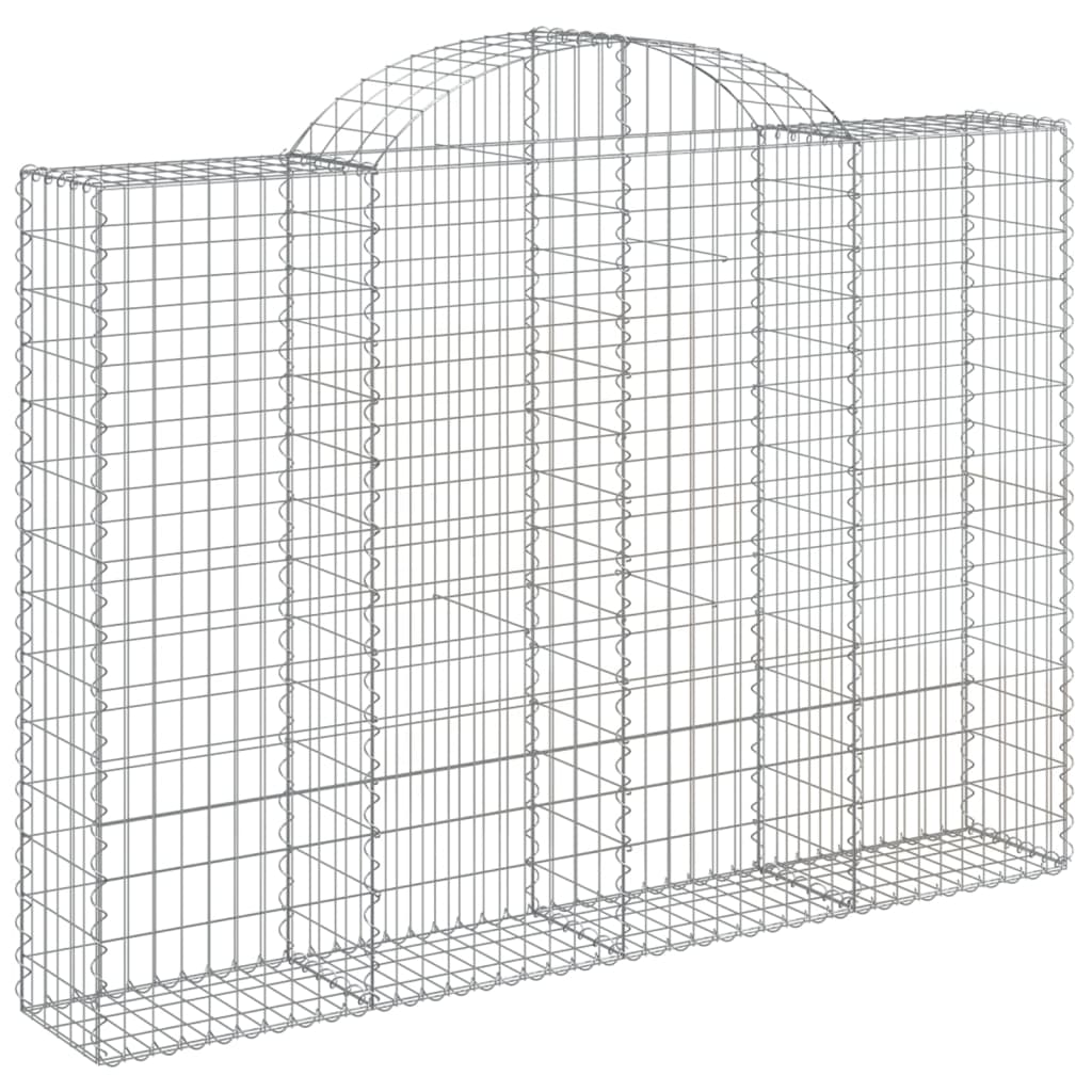 Cesti Gabbioni ad Arco 3 pz 200x30x140/160 cm Ferro Zincato | homemem39
