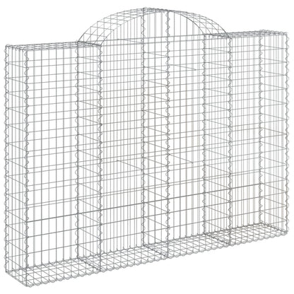 Cesti Gabbioni ad Arco 3 pz 200x30x140/160 cm Ferro Zincato | homemem39