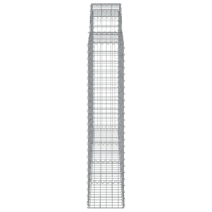 Cesti Gabbioni ad Arco 3 pz 200x30x140/160 cm Ferro Zincato | homemem39
