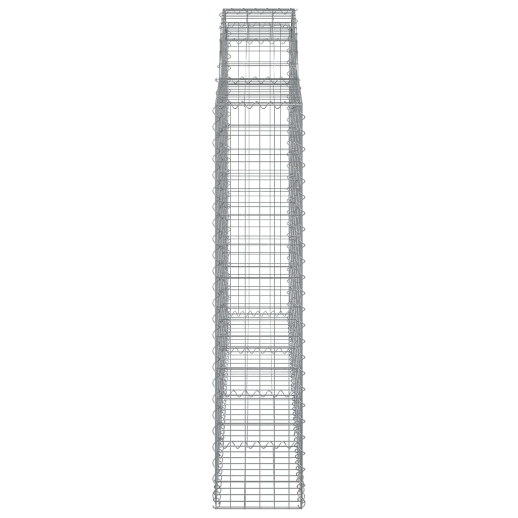 Cesti Gabbioni ad Arco 5 pz 200x30x140/160 cm Ferro Zincato | homemem39