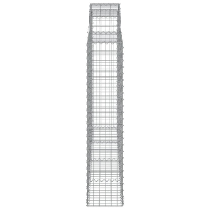 Cesti Gabbioni ad Arco 7 pz 200x30x140/160 cm Ferro Zincato | homemem39