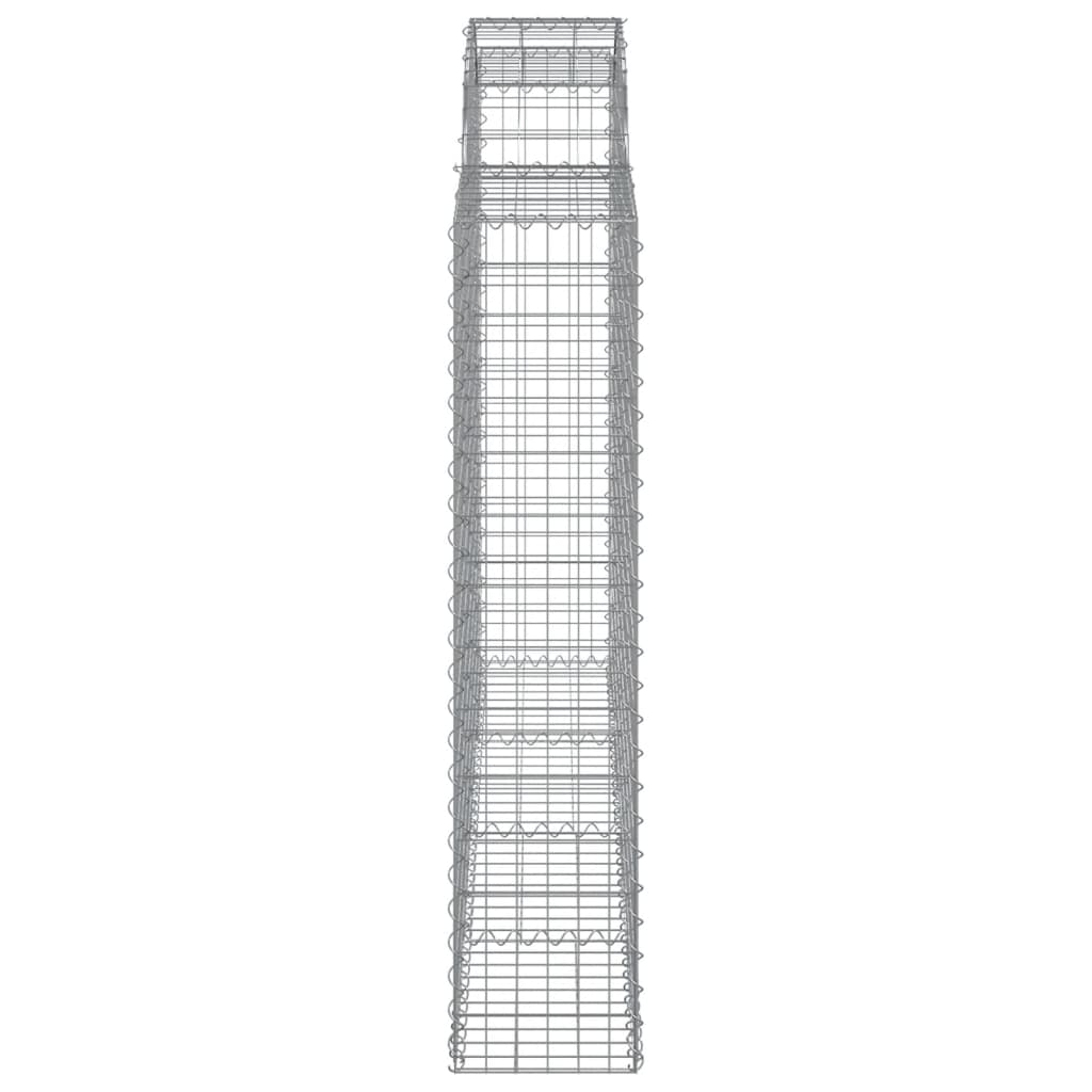 Cesti Gabbioni ad Arco 8 pz 200x30x140/160 cm Ferro Zincato | homemem39