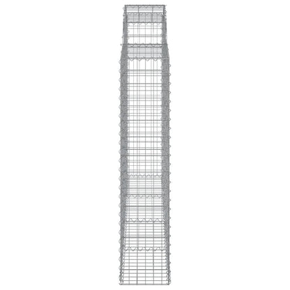 Cesti Gabbioni ad Arco 8 pz 200x30x140/160 cm Ferro Zincato | homemem39