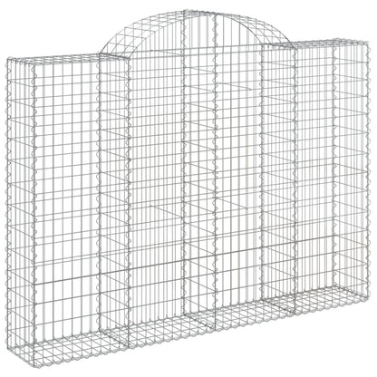 Cesti Gabbioni ad Arco 10 pz 200x30x140/160 cm Ferro Zincato | homemem39
