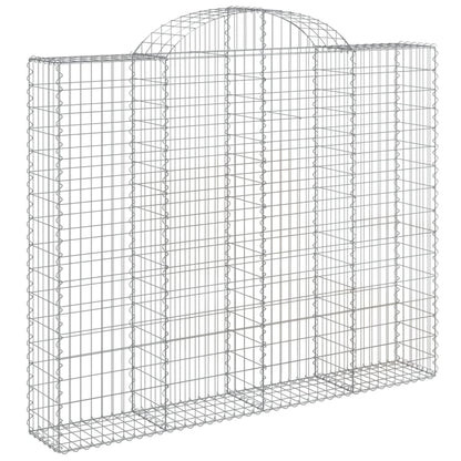 Cesti Gabbioni ad Arco 2 pz 200x30x160/180 cm Ferro Zincato | homemem39