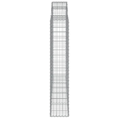 Cesti Gabbioni ad Arco 2 pz 200x30x160/180 cm Ferro Zincato | homemem39