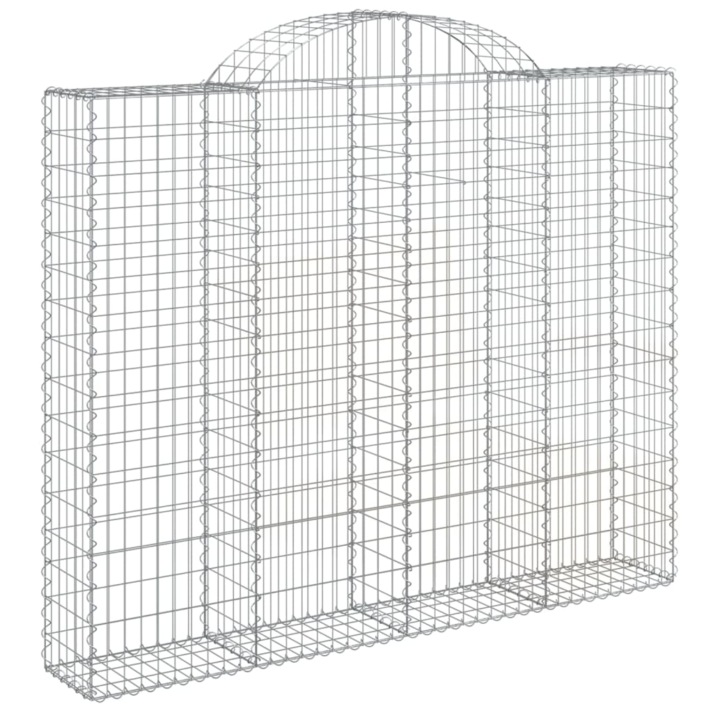 Cesti Gabbioni ad Arco 3 pz 200x30x160/180 cm Ferro Zincato | homemem39
