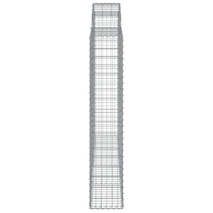 Cesti Gabbioni ad Arco 3 pz 200x30x160/180 cm Ferro Zincato | homemem39