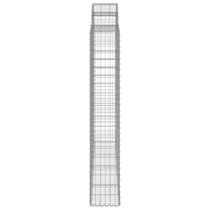 Cesti Gabbioni ad Arco 3 pz 200x30x180/200 cm Ferro Zincato