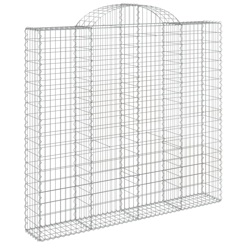 Cesti Gabbioni ad Arco 4 pz 200x30x180/200 cm Ferro Zincato | homemem39