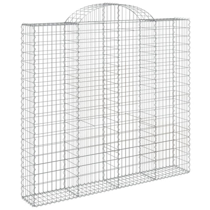 Cesti Gabbioni ad Arco 4 pz 200x30x180/200 cm Ferro Zincato | homemem39