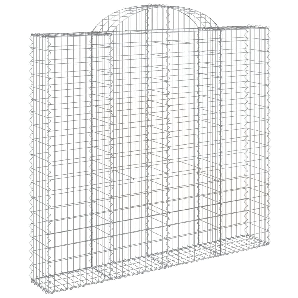 Cesti Gabbioni ad Arco 6 pz 200x30x180/200 cm Ferro Zincato | homemem39