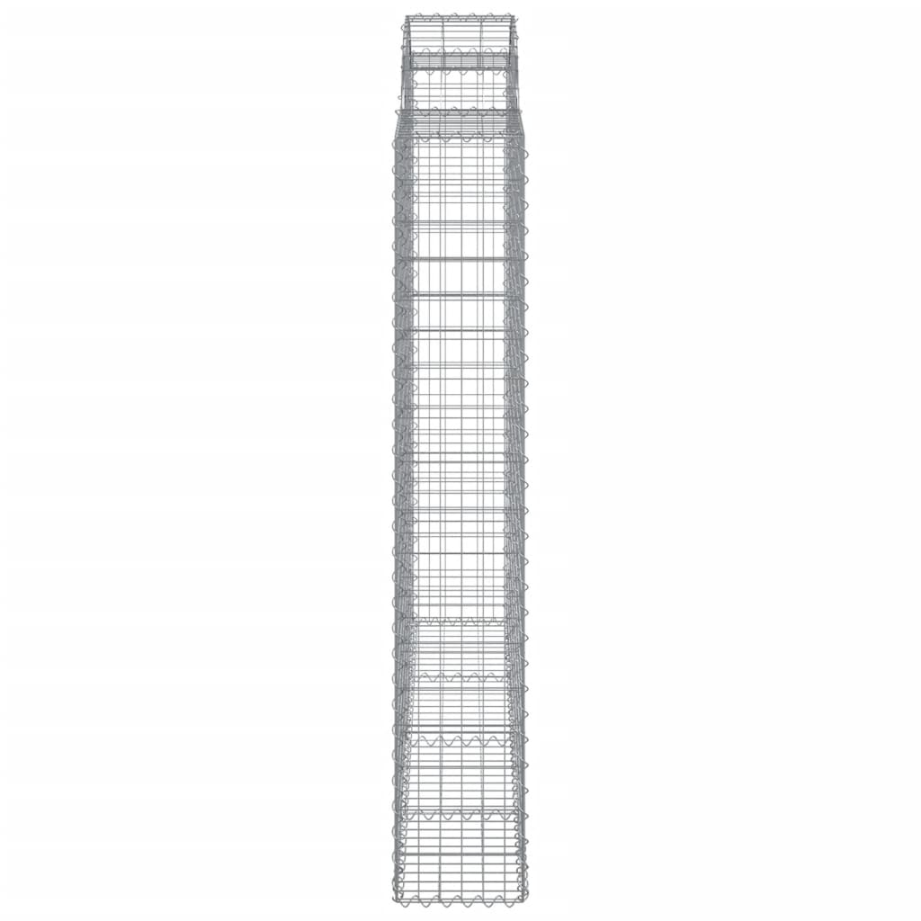 Cesti Gabbioni ad Arco 6 pz 200x30x180/200 cm Ferro Zincato | homemem39