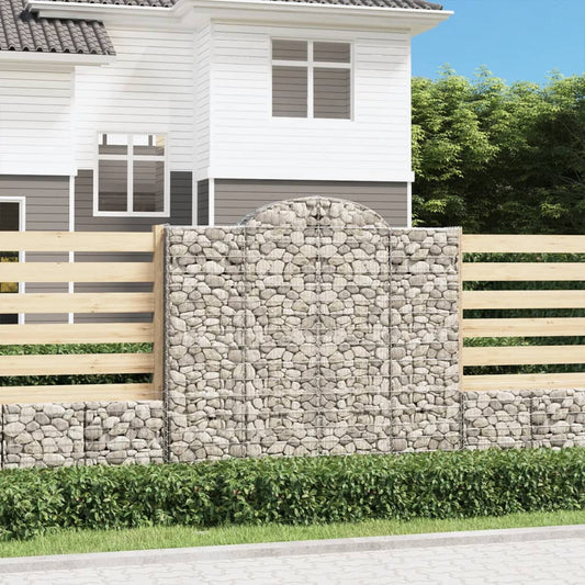Cesti Gabbioni ad Arco 6 pz 200x30x180/200 cm Ferro Zincato | homemem39