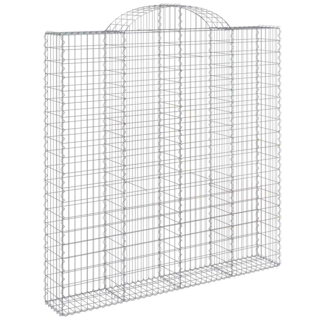 Cesti Gabbioni ad Arco 2 pz 200x30x200/220 cm Ferro Zincato | homemem39