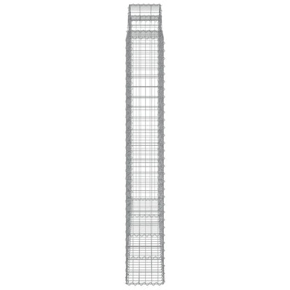 Cesti Gabbioni ad Arco 7 pz 200x30x200/220 cm Ferro Zincato | homemem39