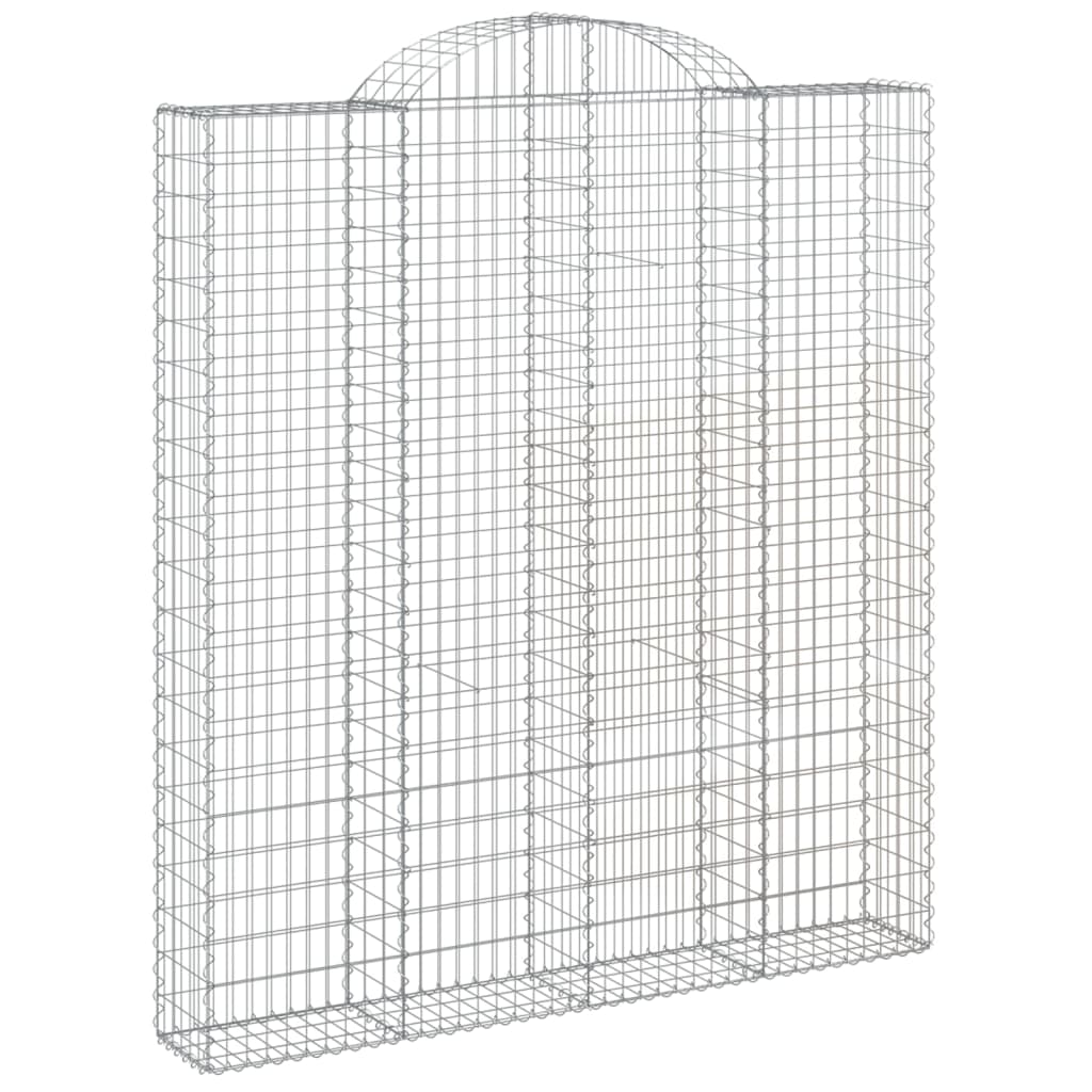 Cesti Gabbioni ad Arco 6 pz 200x30x220/240 cm Ferro Zincato | homemem39
