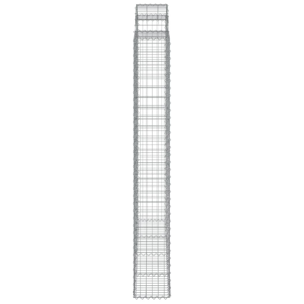 Cesti Gabbioni ad Arco 6 pz 200x30x220/240 cm Ferro Zincato | homemem39