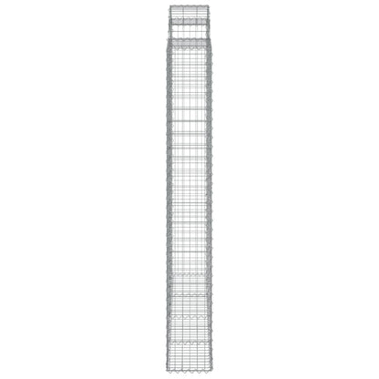 Cesti Gabbioni ad Arco 6 pz 200x30x220/240 cm Ferro Zincato | homemem39